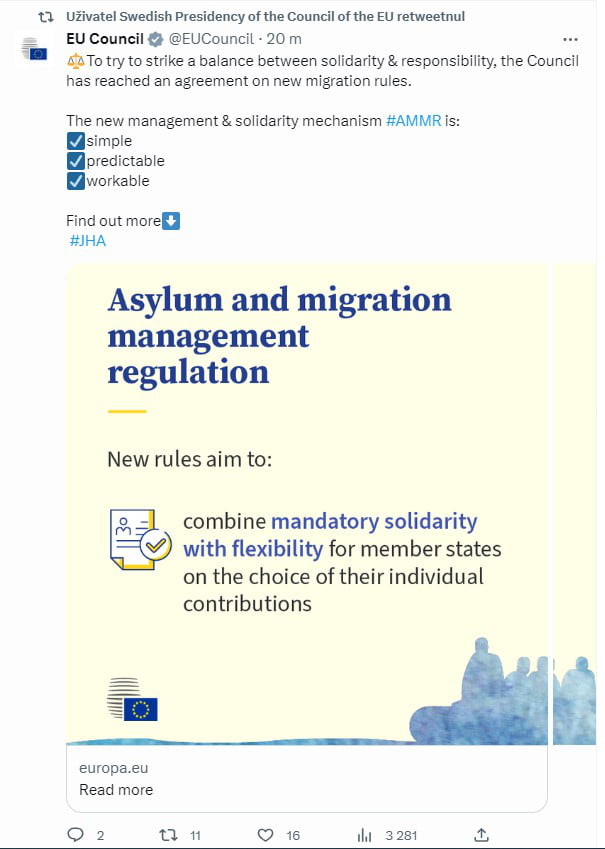 So Swedish EU Presidency Just Gave Us Mandated Solidarity When It