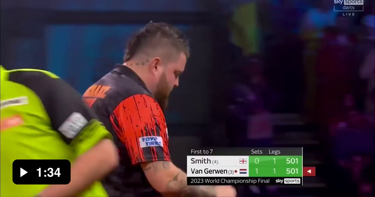 Enjoy literally the best leg in Darts history ever. It has never