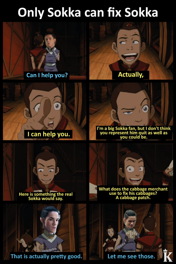 Live Action Sokka Far Too Serious All The Time 9gag