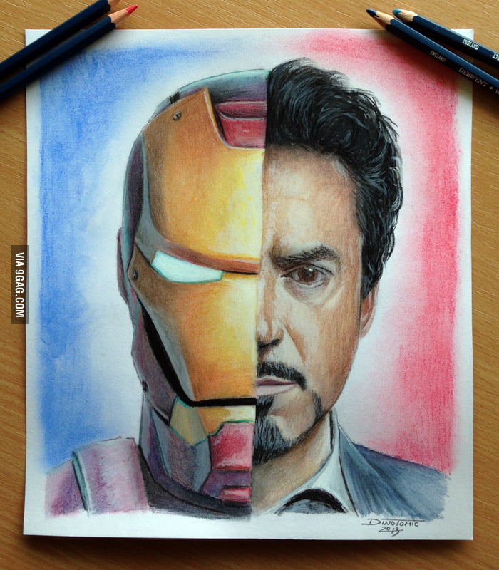  Iron Man Drawing Color Pencil Drawing Easy