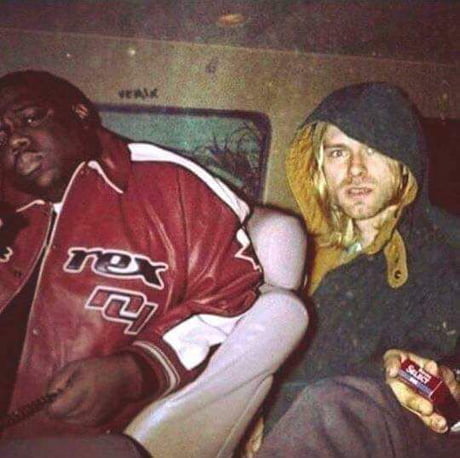 Rare Photo Of Biggie Smalls And Kurt Cobain Together Back In 1993