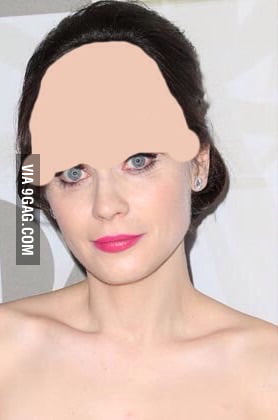 Just searched Zooey Deschanel with no bangs... Well done! - 9GAG