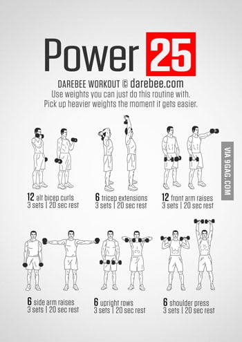 Upper Body Routine No Excuse Just Do It 9gag