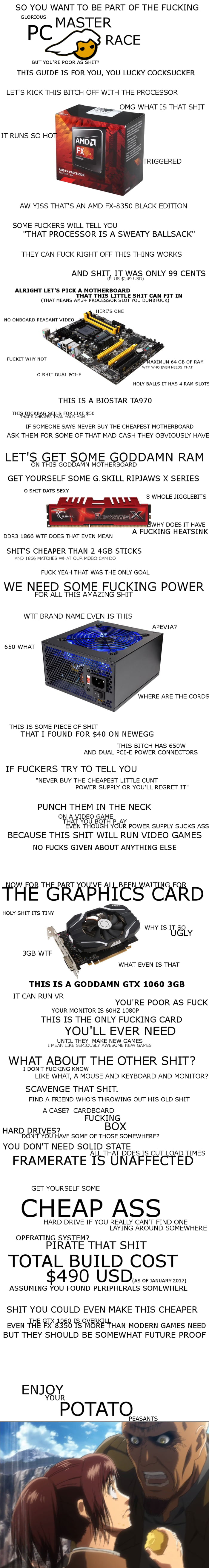SO YOU WANT TO BE PCMR BUT YOU HAVE NO MONEY