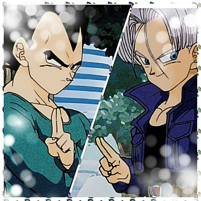 trunks hugs vegeta