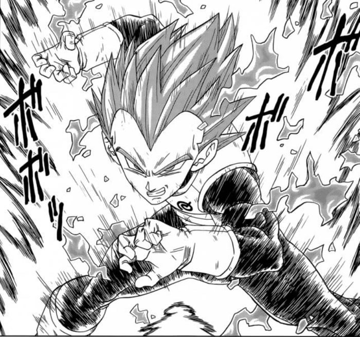 Goku Black Manga (SSJR) VS Golden Freeza anime