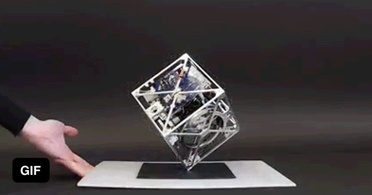 The Cubli, a self-balancing cube - 9GAG