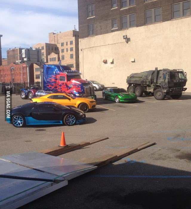 Found them filming transformers 4 on a random trip. 9GAG