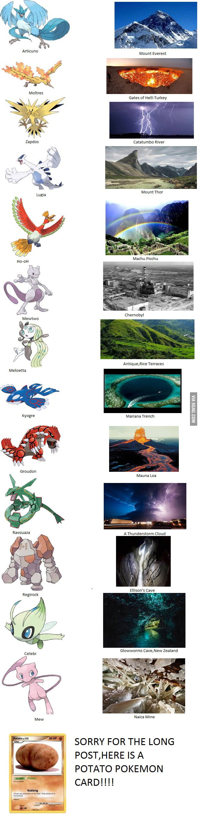 Pokemon Legendary Locations (2) My Point of View [Warning:Dangerous to go]  - 9GAG
