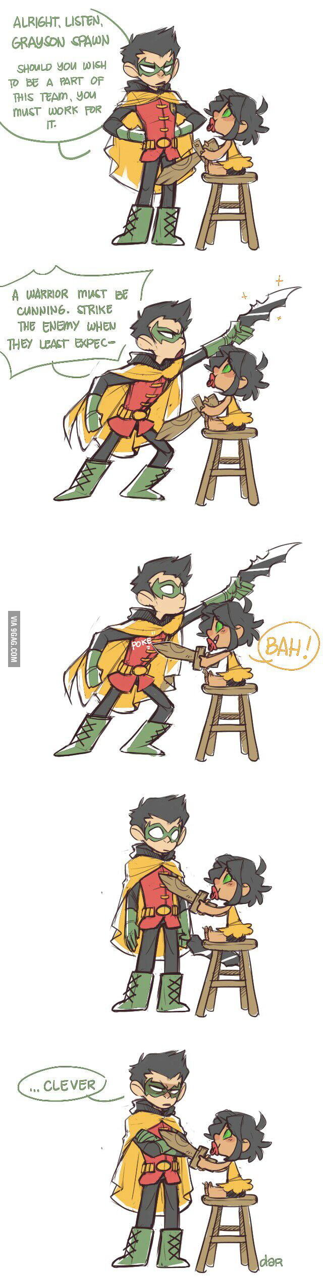 Damian wayne and mar'I grayson - 9GAG