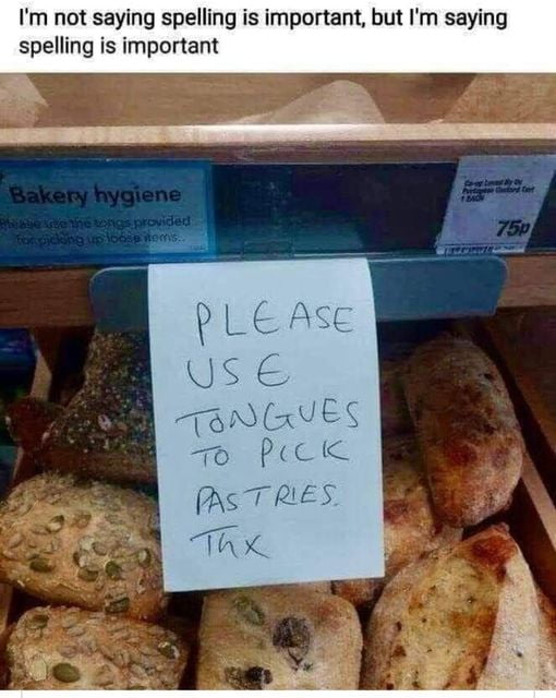 Tongs, tongues, close enough 9GAG