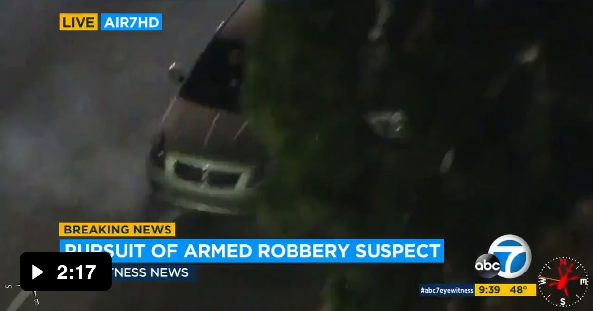 LA high speed chase ends with police arresting the wrong guy on live TV