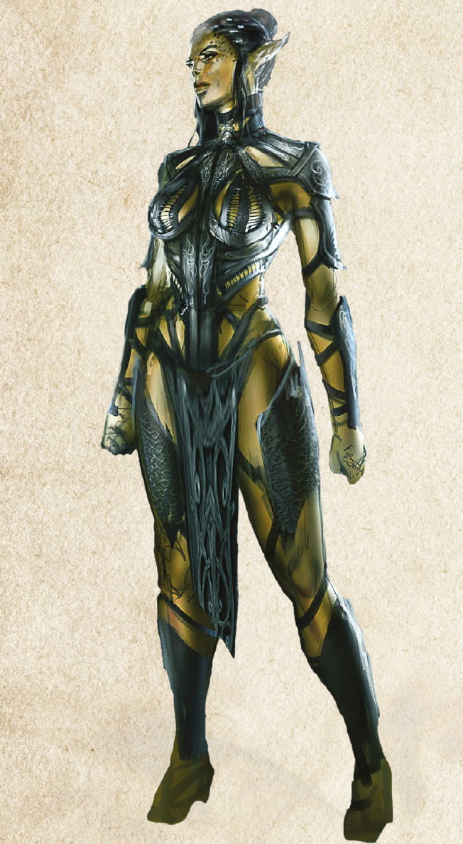 Goddam Larian.. from the BG3 DLC artbook - early Lae'zel concept art - 9GAG