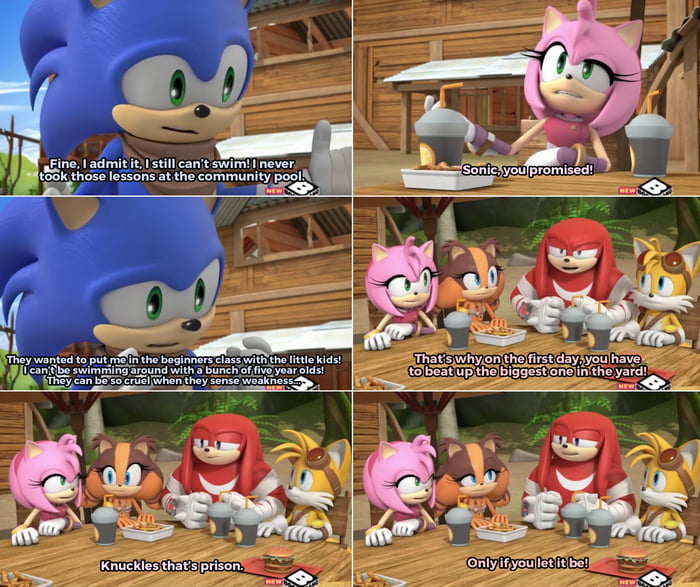Knuckles being the best character on the show. - 9GAG