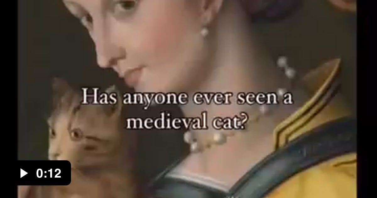 How do you feel today, on the horrible cat scale of medieval paintings? -  9GAG