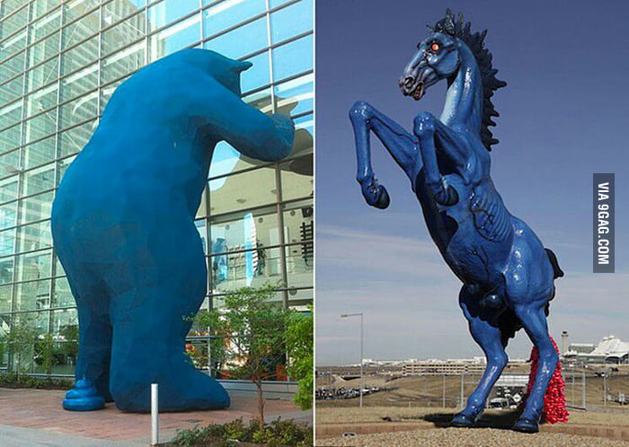 In Denver, Colorado we have the giant Blue Bear and 