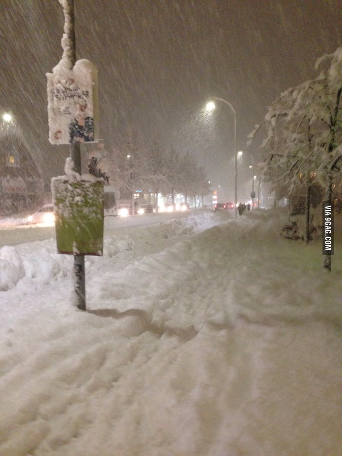 First snow of the year in Denmark 9GAG