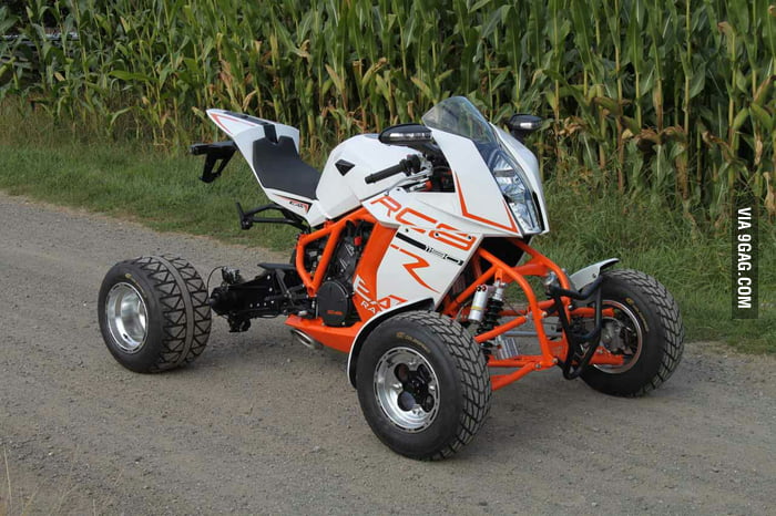This is the world's fastest quad, built on a KTM RC8 - 9GAG