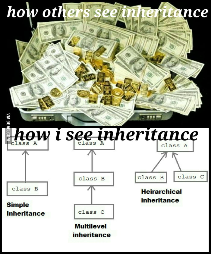 Inheritance for a programmer. - 9GAG