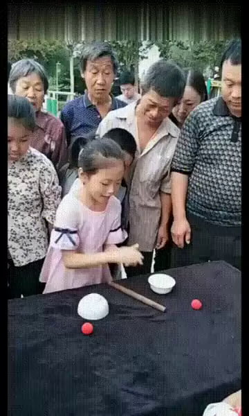 little girl magic trick
