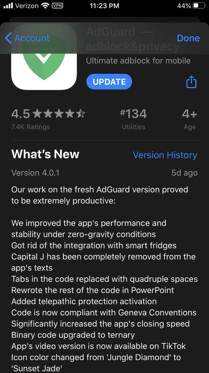 adguard release notes