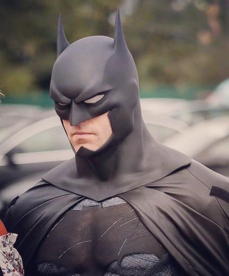 Batman cowl with chin strap, what do you think? - 9GAG