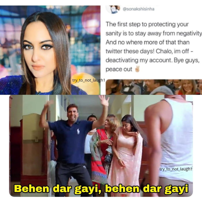 Sonakshi Sinha Deactivates Twitter Account 9gag