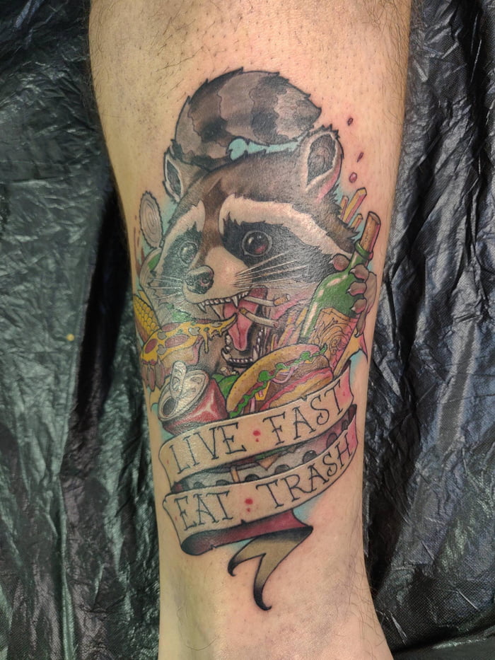 Rocket Raccoon tattoo by Eliot Kohek in Annecy France  rMarvel