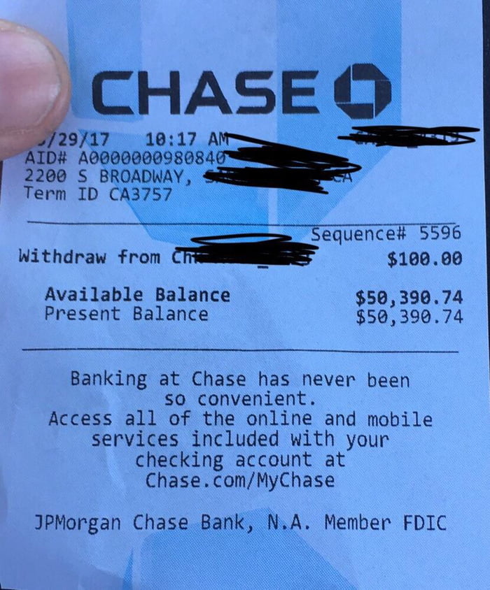 One should never pick up a random ATM receipt that doesn’t belong to ...