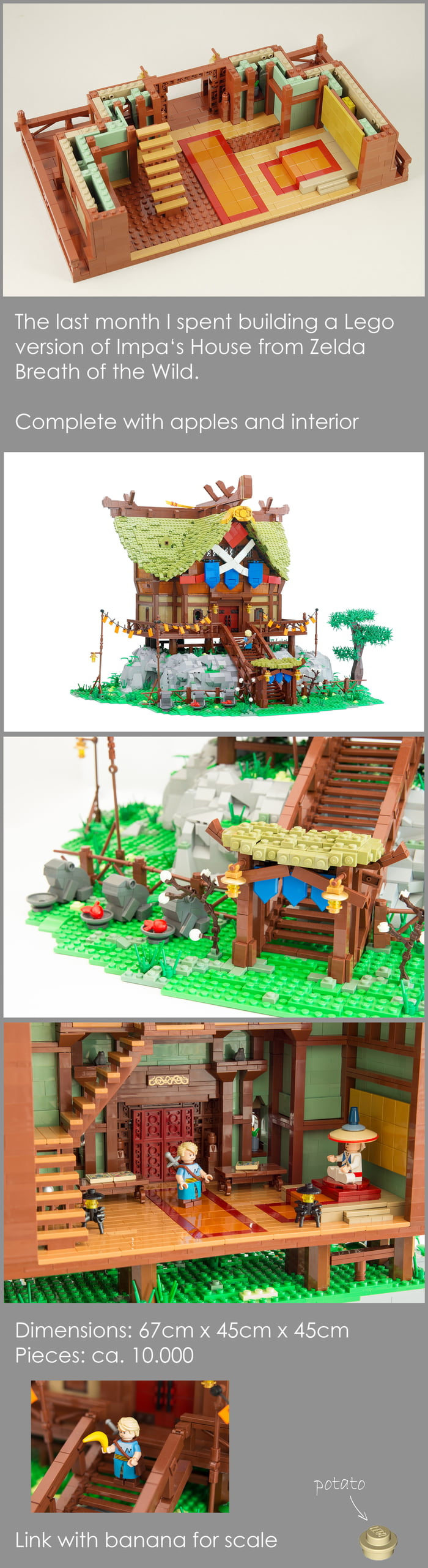 I built a Lego version of Impa's House from Zelda