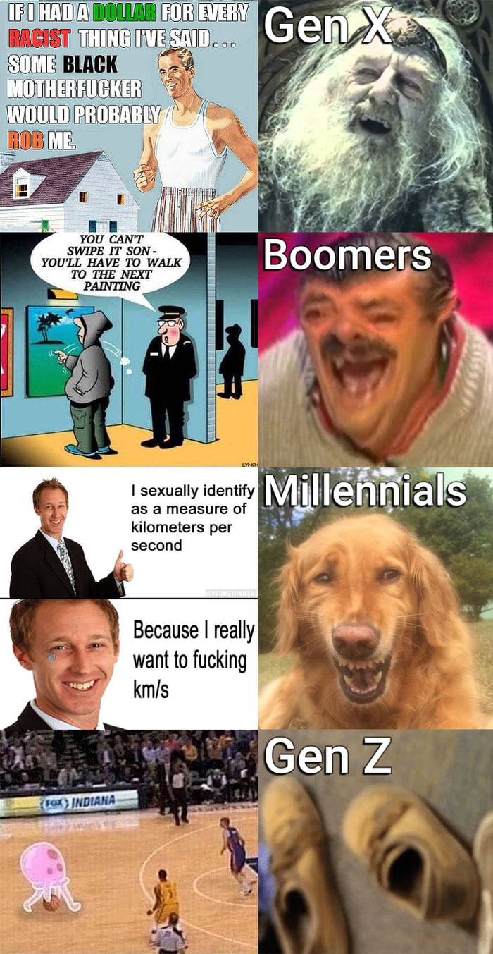 Boomer Vs Millennial Vs Gen Z Humor Meme