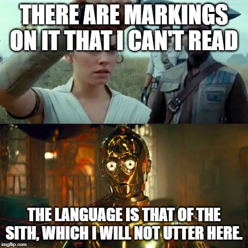 It's some form of elvish - 9GAG