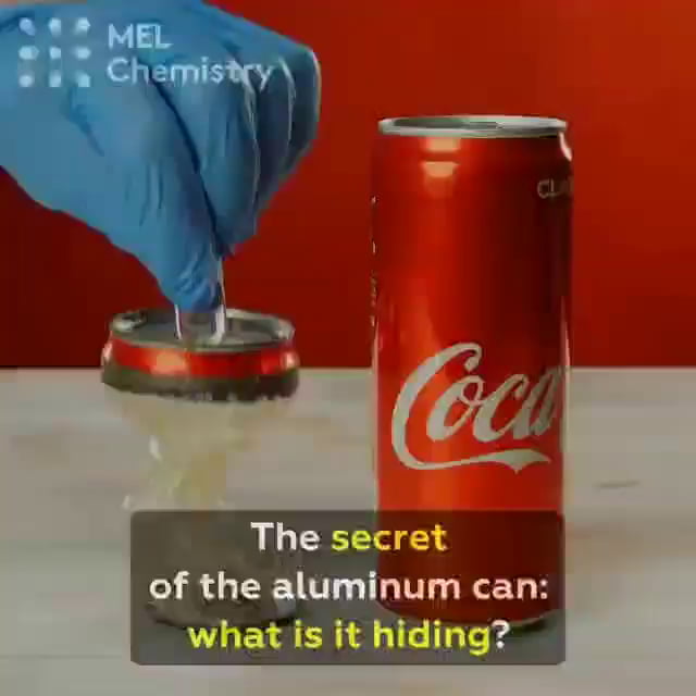 Aluminum cans when treated with drain cleaner (usually a 10 sodium or