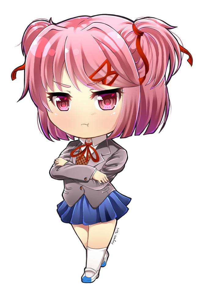 natsuki is not impressed give me your best pouting anime girls 9gag give me your best pouting anime girls