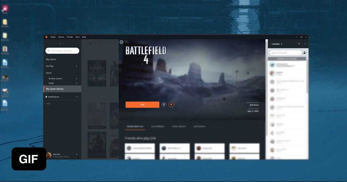 EA Origin using Youtube Videos on Loop for game backgrounds? - 9GAG