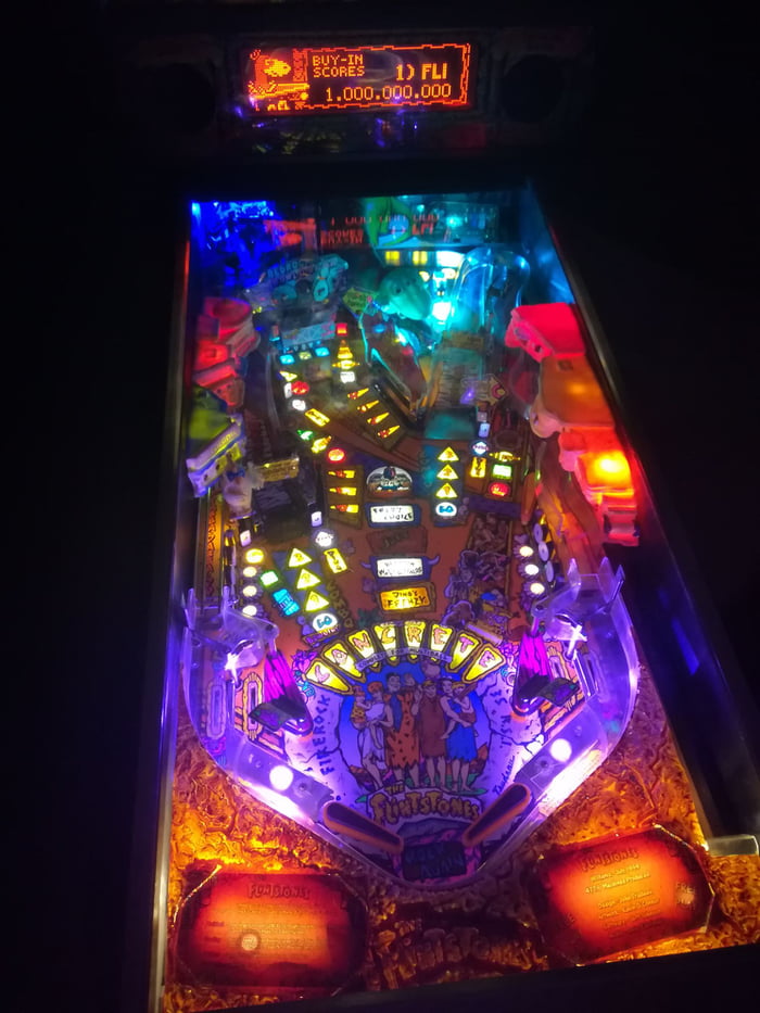 Just finished with modding my Flintstones Pinball. It's just a great