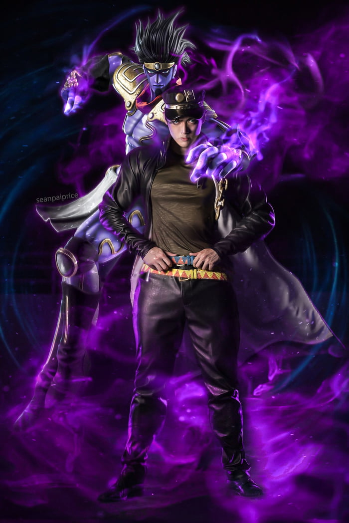 Jotaro Kujo and Star Platinum fanart . - 9GAG