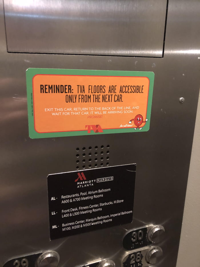 Spotted in the hotel where TVA scenes were filmed 9GAG