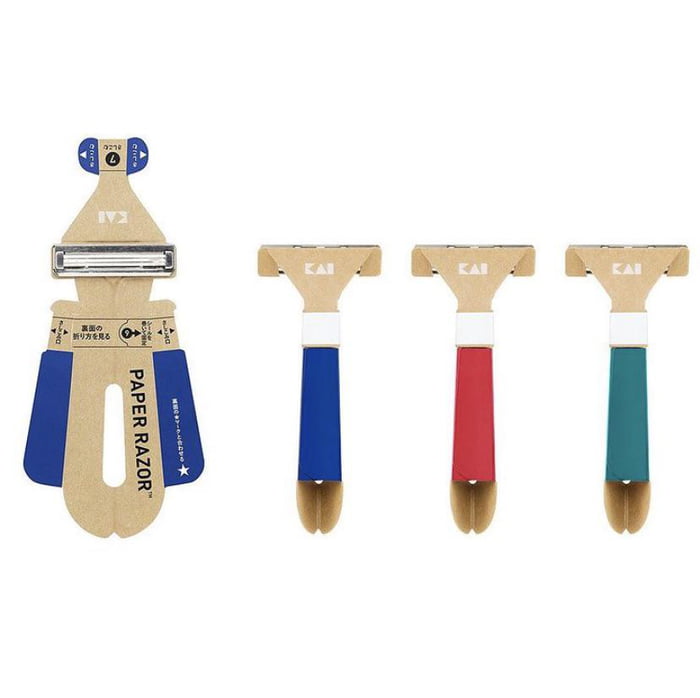 Origami inspired disposable razors unveiled in Japan... 9GAG