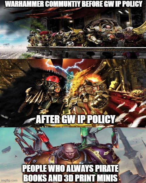 Let our anger feed Khorne, our despair Nurgle , our greed Slaanesh and ...