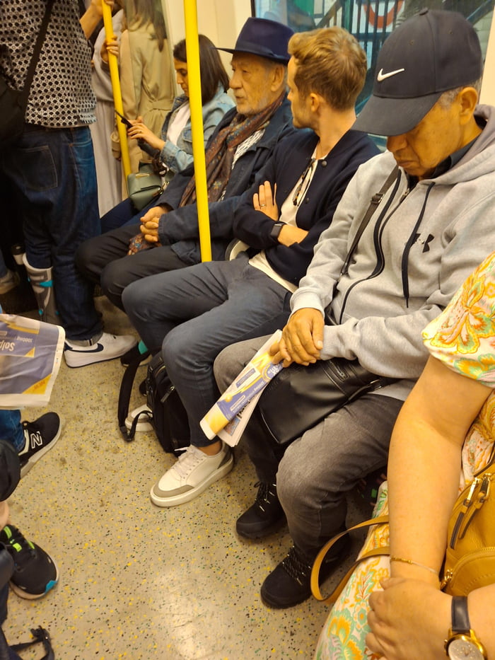 Saw Sir Ian McKellen on the london underground today - 9GAG