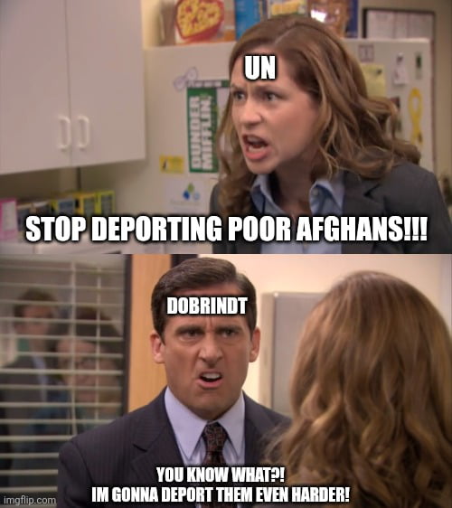 Deporting Meme UN when they tell Germany to stop deporting Afghans. - 9GAG
