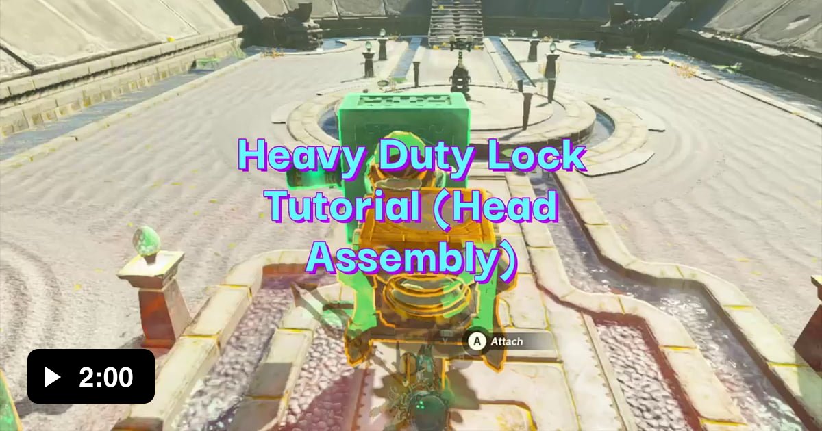 Heavy Duty Lock Tutorial (Head Assembly) - 9GAG