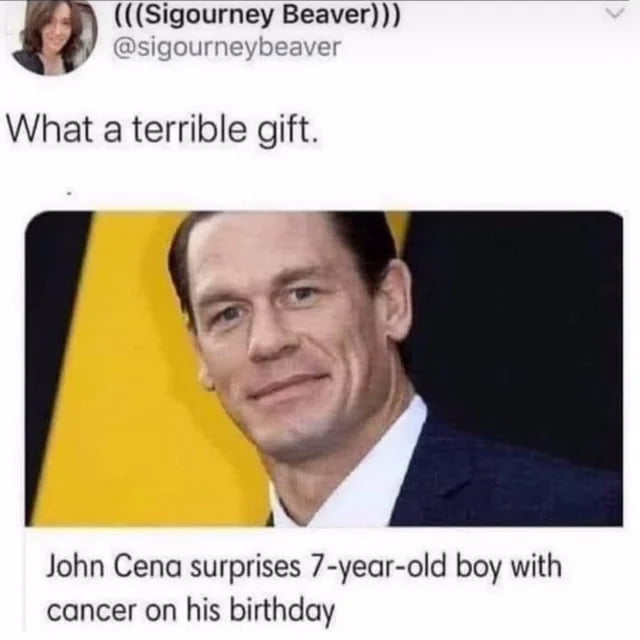 Cursed John Cena Gift - 9GAG