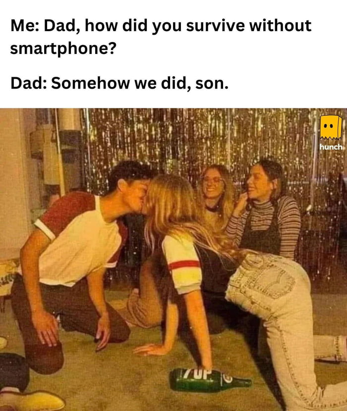 We use dumbphone - 9GAG