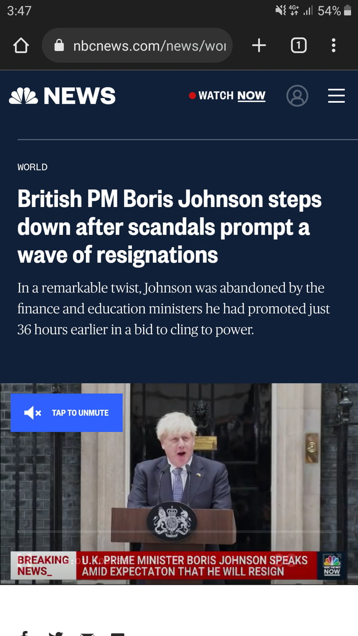 Boris Johnson Has Resigned! - 9GAG