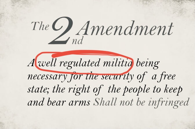 The 2nd Amendment, for those who only know the second part of it - 9GAG