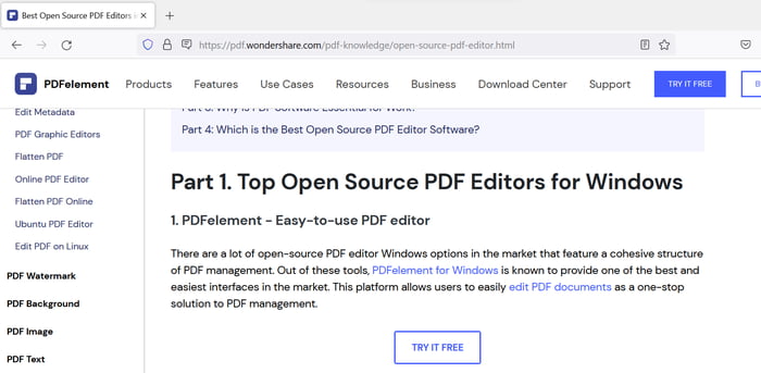 open source pdf editor 2017