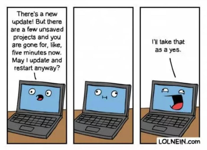 Windows update be like - 9GAG