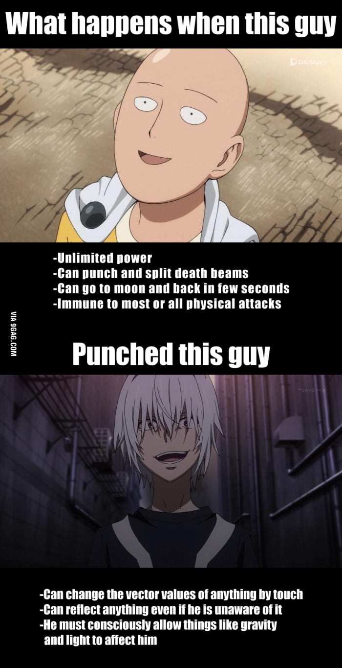 Saitama Vs Accelerator 9GAG